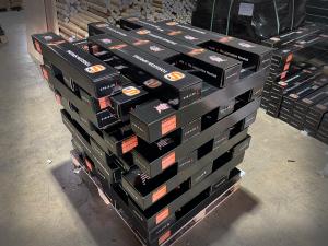 A pallet of springs in G.A.S Hardware's original premium packaging.