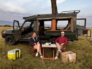 Laura and Alexander in the Maasai Mara, Kenya