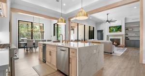 Open Concept Living Room And Kitchen