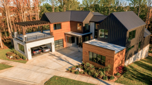 Rendering of the Build Experience Indy Home demonstration project featuring integrated building products from multiple manufacturers.