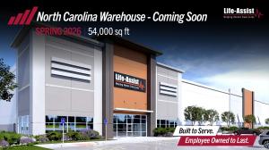 Image of new Life-Assist facility and warehouse in Charlotte, N.C.