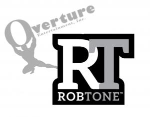 Overture Entertainment, Inc. logo fades away to the bold image of the Robtone, LLC logo.
