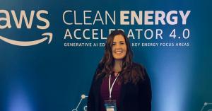 Genesis Systems CEO, Shannon Stuckenberg at AWS Energy Accelerator for WaterCube Integration, London, UK