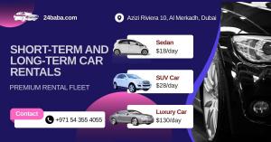 Short-Term and Long-Term Car Rentals with 24Baba
