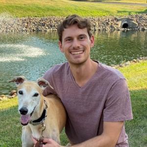 Dr. Christopher Martin at his practice of in home pet euthanasia in Cleveland.