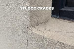 Common cracks in stucco