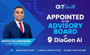AKT Health President Aditya Tallapragada appointed to DiaGen AI's Advisory Board, bridging healthcare AI expertise with next-gen drug discovery platforms.