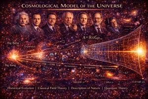 Схематическое изображение эволюции Вселенной от Большого взрыва до современного состояния с основными этапами космической истории. Image Credit Научная иллюстрация космологической эволюции (концептуальная визуализация)