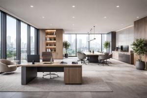 A Modern and office with modern furniture
