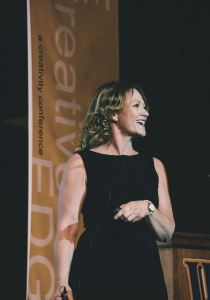 Holly Mandel is often invited to speak on improvisation, drawing on decades of experience studying, performing, directing, and teaching the craft.