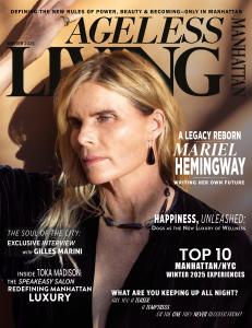 Ageless Living Manhattan Magazine cover highlighting luxury lifestyle and travel, including the feature on Kelita Hirsch and Soirées CaféDelux Events, creators of European destination weddings.