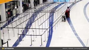 Magnetic-Based Stanchion Install in Terminal 7 at LAX