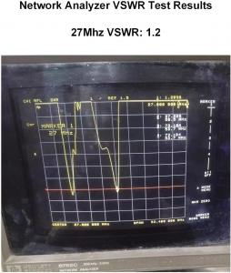 FMUSER CB100 CB Base Station Antenna VSWR Test