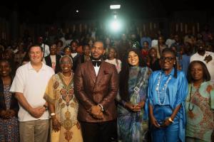 (L to R) Ifueko Omoigui-Okauro, Board Member of MTN and Nigerian Breweries; Patrick McMicheals, CEO of The Fat Butcher; Alero Ayida-Otobo, CEO of the School of Politics and Government and Board Chair of Slum2School Africa; Otto Orondaam, Founder & Executi