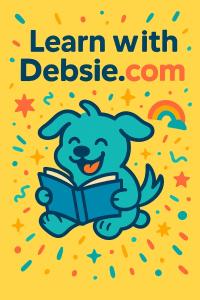 A Decorative Image of Debsie Mascot with the text that says - Learn With Debsie.com