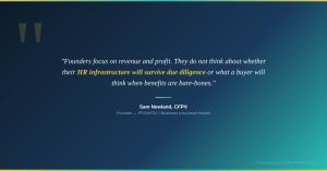 Quote from Sam Newland CFP Founder of PEO4YOU