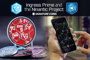 Players of Ingress Prime create their own custom challenge coins in honor of special events and gatherings.