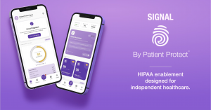 Patient Protect Signal mobile application built for independent healthcare providers to monitor cybersecurity threats and HIPAA readiness.