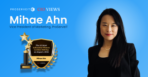 Portrait of Mihae Ahn, VP of Marketing at ProServeIT, recognized by CIO Views among the 10 Most Influential Women Leaders Making an Impact in 2026.