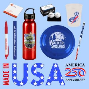 Made in the USA Promotional Items for America's 250th Anniversary