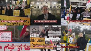Rally by Members of Iranian diaspora and the MEK supporters in support the nationwide uprising and the Resistance Units in Canada, Denmark, Sweden, Norway, Germany, United States, Nederland
