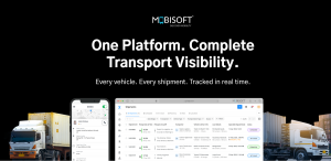 Real time dashboard showing fleet tracking data