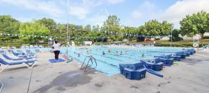 Aquatic aerobics class