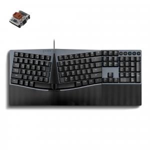 PERIBOARD-535II BR, Ergonomic Low Profile Tactile Mechanical Keyboard
