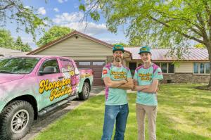 Honeybee Roofing's Team At A Metal Roof Project In Rockford IL