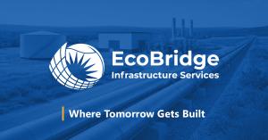 EcoBridge logo with headline