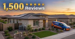 AZ Home Services Group 1500 five-star Google reviews Tempe AZ HVAC plumbing