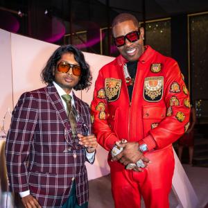 Busta Rhymes presented the Emerging Artist Award to Ashwin Gane at the Daily Front Row Fashion Media Awards during New York Fashion Week 2025.