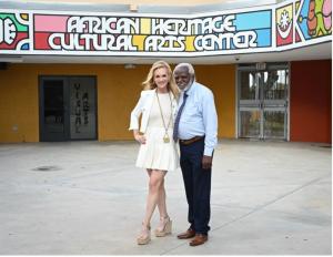 Consuelo Vanderbilt Costin, Marshall Davis, Managing Director of the Marshall L. Davis Sr. African Heritage Cultural Arts Center (Photo credit: Shutterstock / Michele Eve Sanberg)