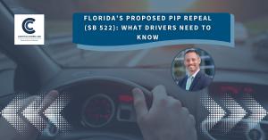 Dashboard view with FL attorney Adam Mann & Cohen and Cohen Law’s press release title: Florida’s Proposed PIP Repeal (SB 522): What Drivers Need To Know