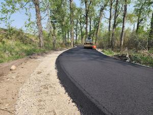 Commercial asphalt road paving in Calgary by Economy Paving