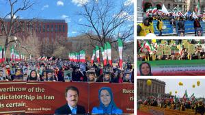 Iranians in and out of Iran hold campaigns for freedom simultaneous with the anti-monarchic revolution anniversary Rallies in Washington DC, London, Rome, Toronto, Stockholm, Geneva, and Brussels