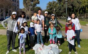 Over a dozen kids and parents helped clean up the park in Pasadena as part of The Way to Happiness project, sponsored by the Church of Scientology of Pasadena.