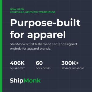 New Louisville facility reflects ShipMonk's continued focus on apparel brands, with fulfillment tailored to the unique demands of the category