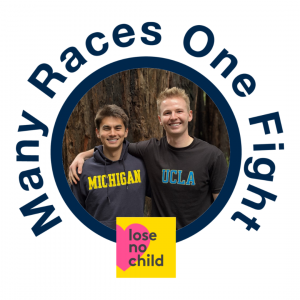 The two student founders of the ManyRacesOneFight campaign for kids with brain cancer - PNOC