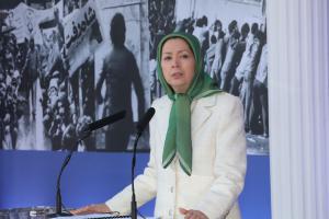 Maryam Rajavi speaking at the anniversary of the 1979 anti-monarchic revolution in Ashraf-3 - February 2020