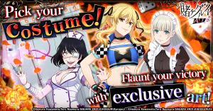 In-game costumes featuring newly created artwork