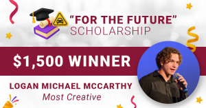 Scholarship winner Logan Michael McCarthy
