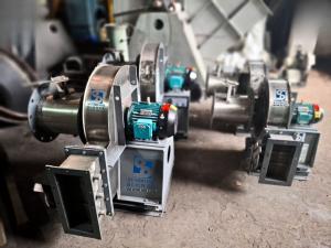 Centrifugal blower with motor for industrial air handling and ventilation