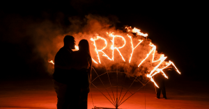 Proposal Dubai luxury fire show proposal burning Marry Me letters Dubai UAE