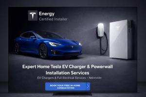 tesla Powerwall installation home battery backup system solar energy storage USA