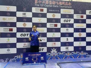 Onkon claims the women’s doubles title and finishes as the mixed doubles runner-up.