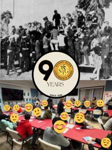 Sunny Glen Children's Home celebrates 90 years of caring for children in South Texas. Top: Sunny Glen and Valley Boys Ranch children at a Christmas party sponsored by military recruiting offices at the Yuletide Iwo Jima in Harlingen. Bottom: Children gath