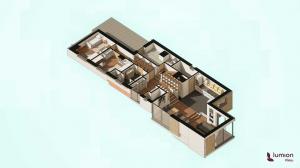 Section view rendered in Lumion View for Archicad