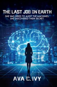 Book cover of The Last Job on Earth by Ava C. Ivy, a techno-thriller about artificial intelligence and human oversight
