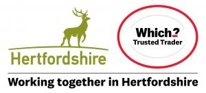 Hertfordshire Trading Standard and Which Trader Logo